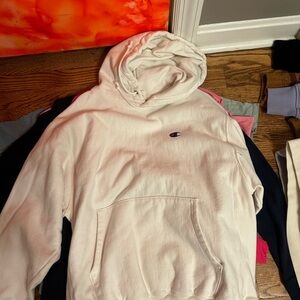 White champion hoodie